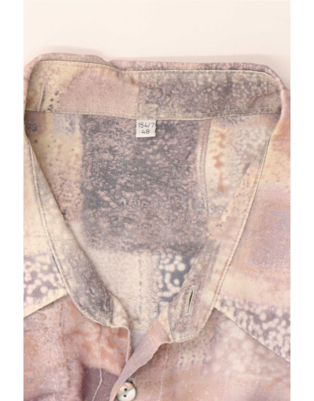 Chemise vintage à motif abstrait pour homme Taille 48 3XL Multicolore