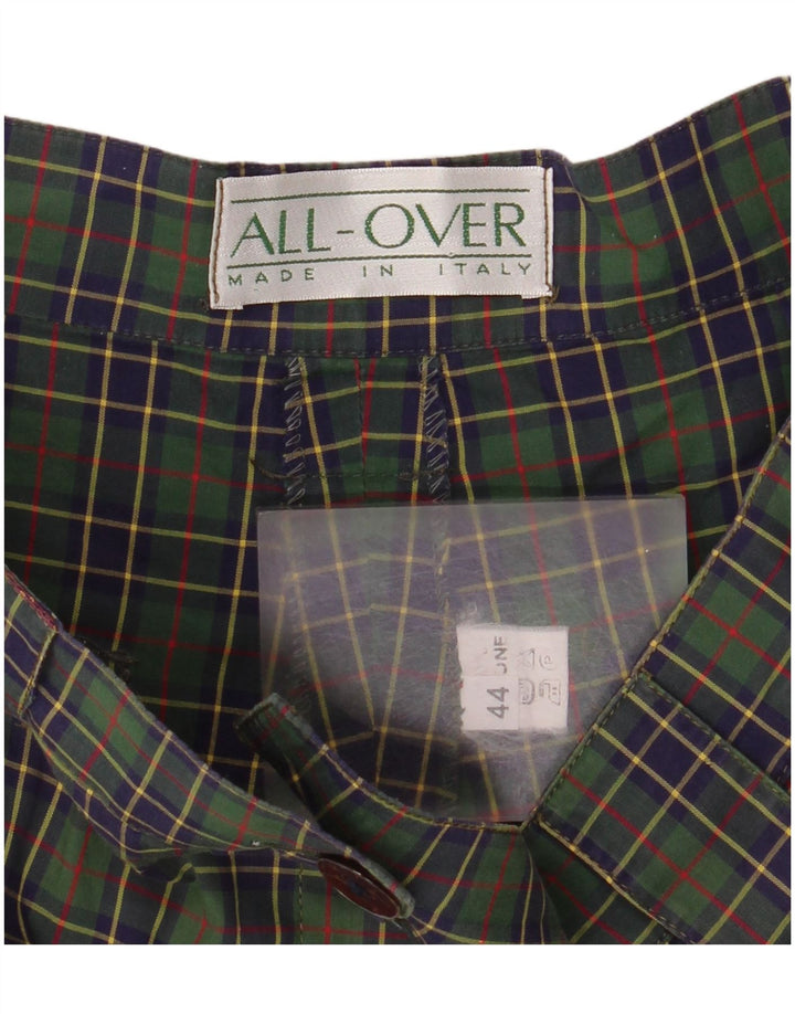 Short Chino Femme All Over IT 44 Medium W28 Carreaux Verts