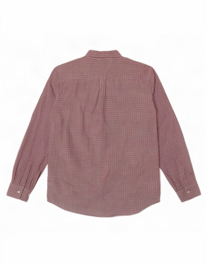 Chaps Chemise Homme Grand Carreau Rouge Coton