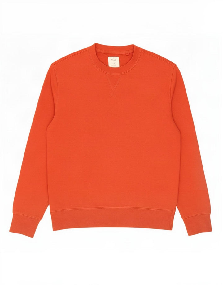 Marks & Spencer Sweat-Shirt Homme Rouge Moyen Coton