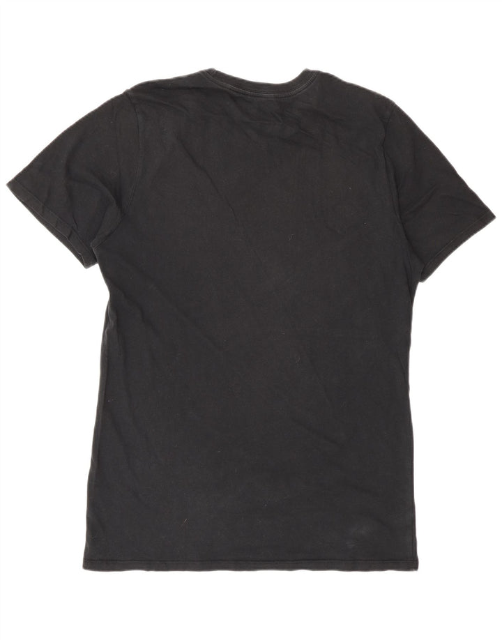 Nike T-shirt coupe athlétique pour homme en coton noir moyen