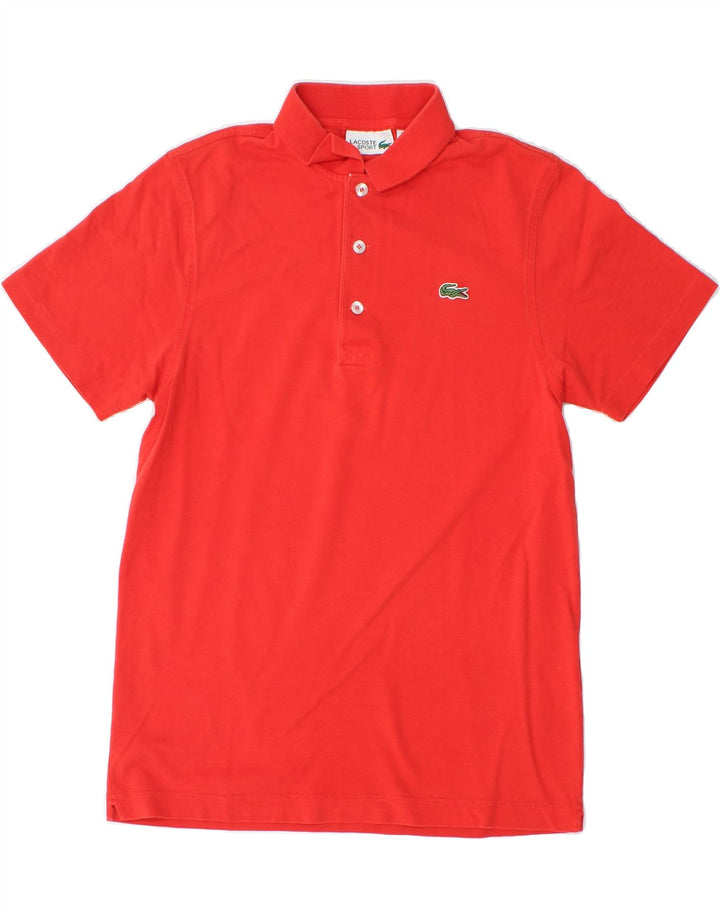 LACOSTE Mens Polo Shirt Size 3 Small Red Cotton Vintage Lacoste and Second-Hand Lacoste from Messina Hembry 