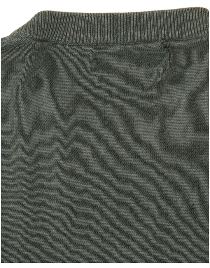 Marks & Spencer Pull Col Rond Homme Vert Moyen Coton