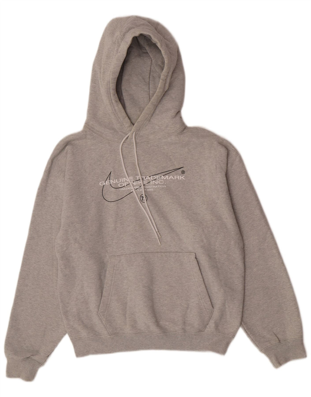 Nike Pull à capuche graphique pour homme Petit coton gris