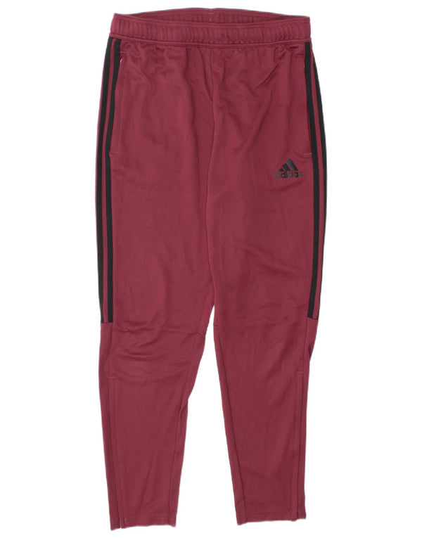 Adidas Pantalon de survêtement pour homme en polyester bordeaux moyen