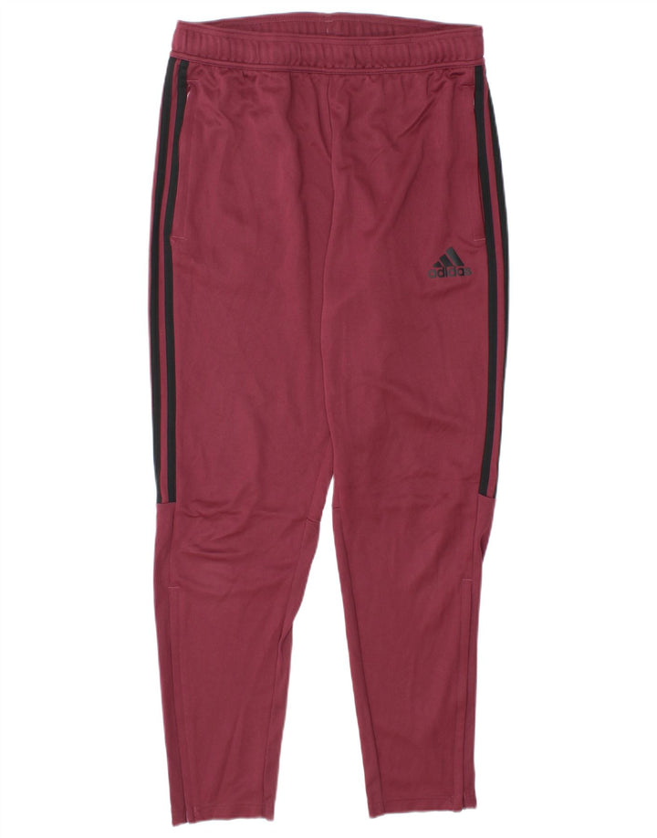 Adidas Pantalon de survêtement pour homme en polyester bordeaux moyen