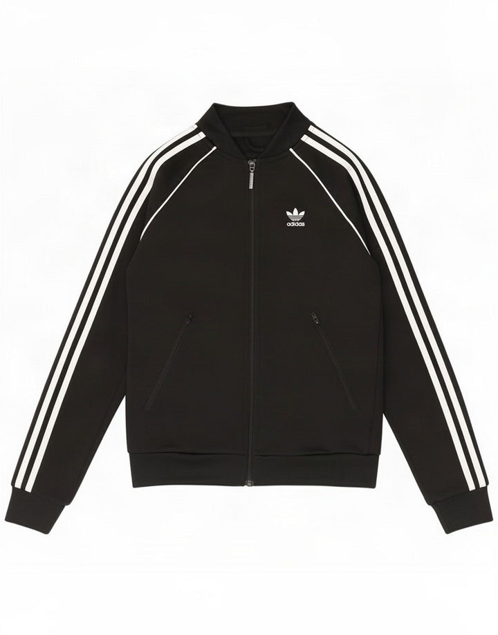 Veste de survêtement Adidas pour femme UK 4 XS Noir Polyester