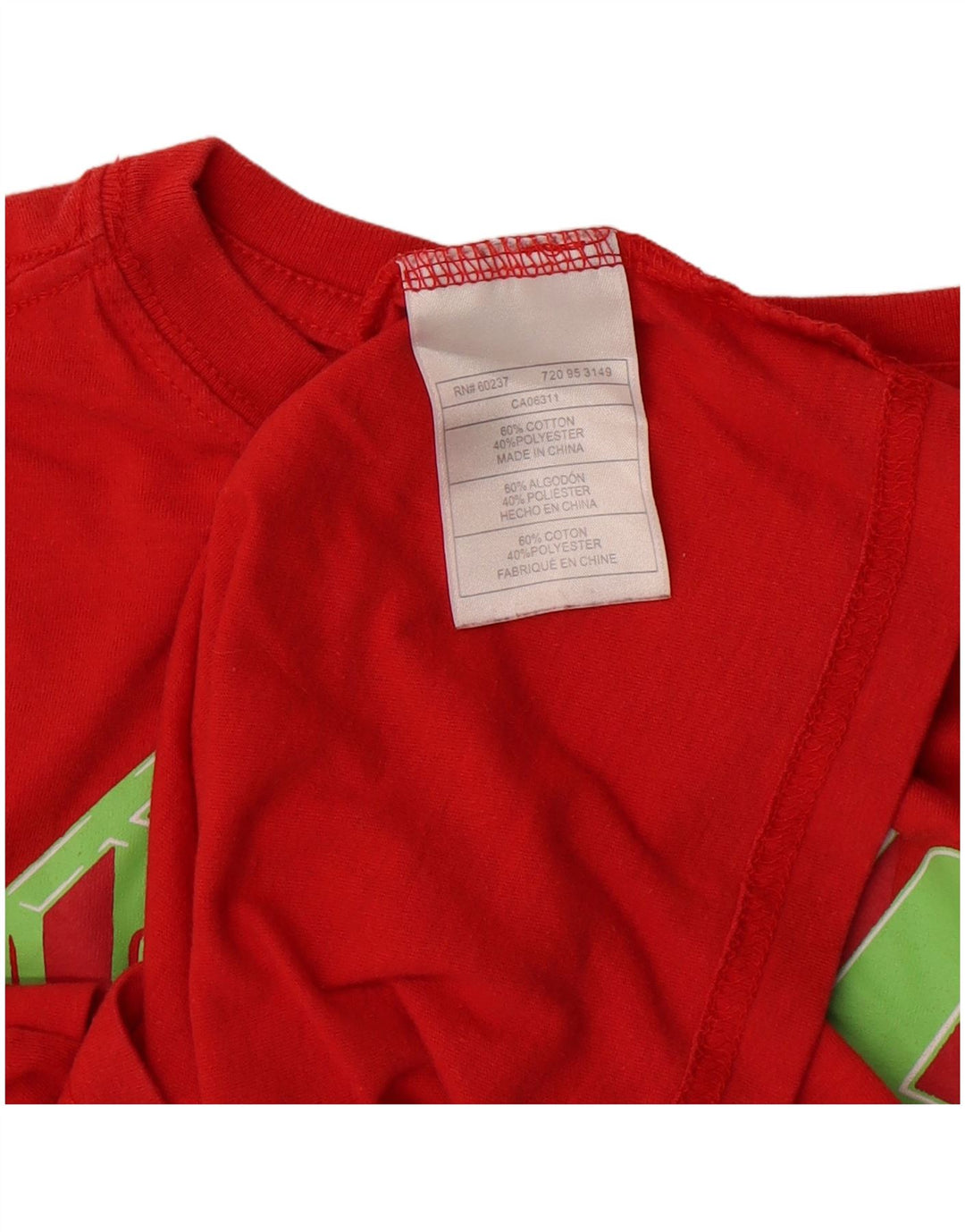 Puma T-Shirt Graphique Garçon 13-14 ans Rouge Coton
