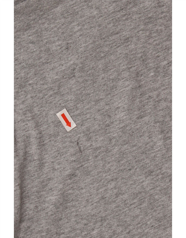 Nike Mens Graphic T-Shirt Top Petit Gris Moucheté Coton