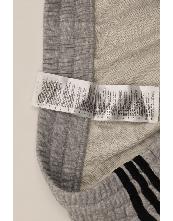 Adidas Short de sport pour homme en coton moucheté gris moyen