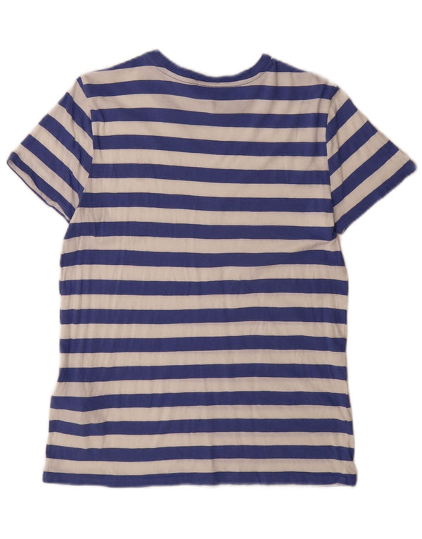 Polo Ralph Lauren T-Shirt Homme Petit Bleu Rayé Coton