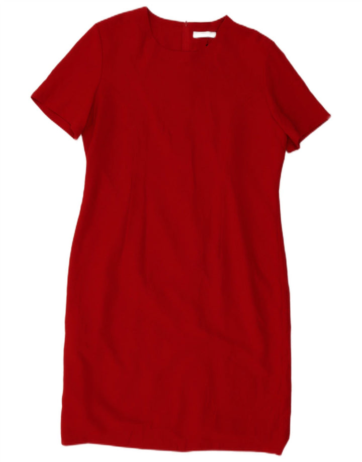 MARKS & SPENCER Robe fourreau pour femme UK 14 Large Rouge