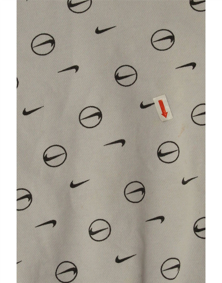 Nike Sweat-shirt court surdimensionné pour femme UK 10 Petit Gris
