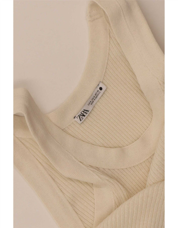 Zara Femme Débardeur UK 8 Petit Beige
