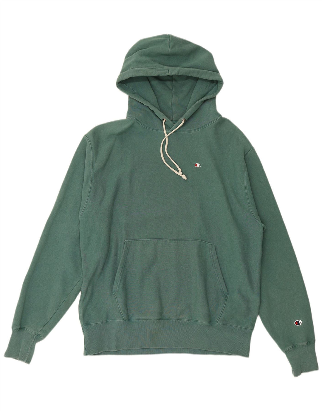 Champion Pull à capuche pour homme en coton vert Taille L