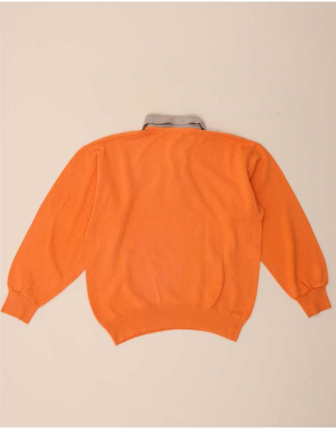 Champion Sweat-Shirt à Col Polo Homme Orange Moyen