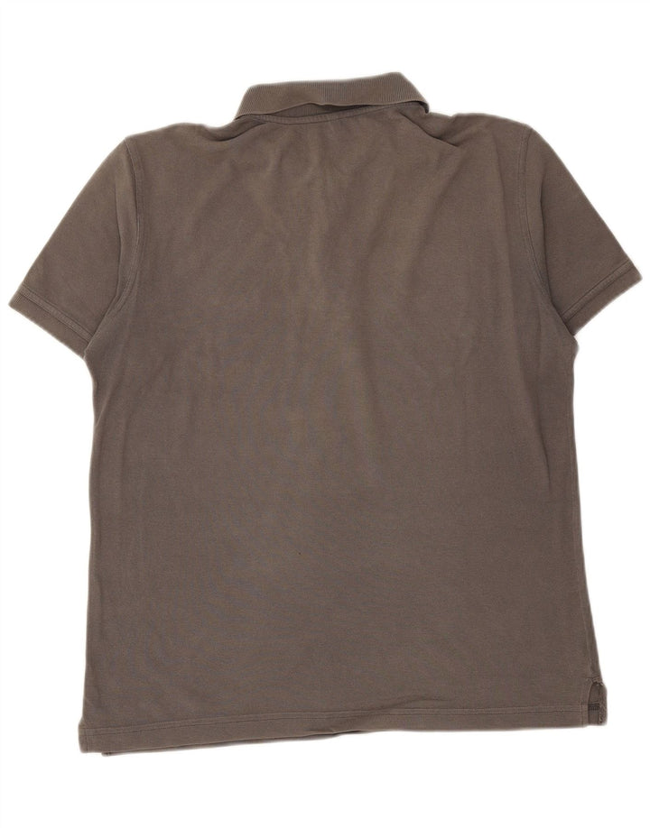 BENETTON Polo Homme Gris Moyen