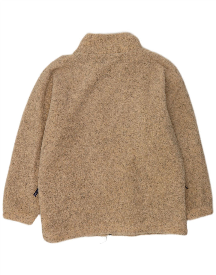 veste polaire homme vintage UK 42 XL Beige Moucheté Polyester