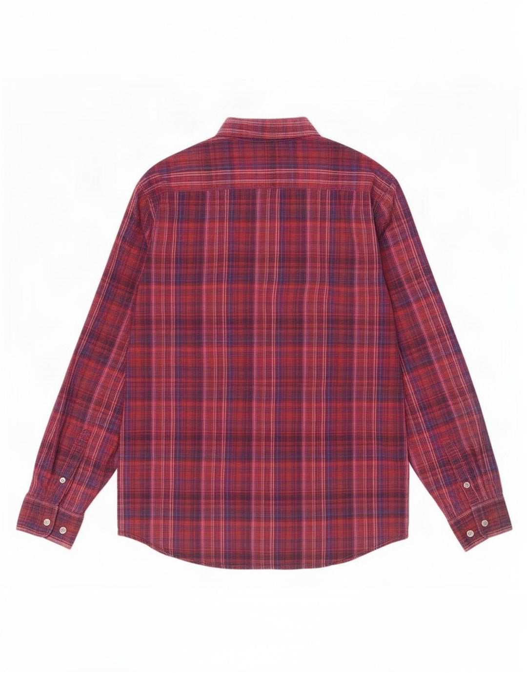 Dkny Chemise Homme Grand Carreau Rouge Coton