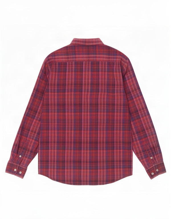 Dkny Chemise Homme Grand Carreau Rouge Coton