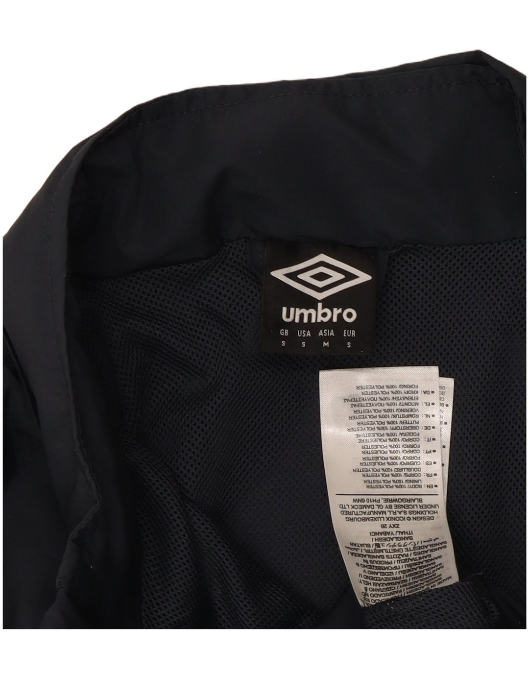 UMBRO Veste de survêtement graphique à capuche pour homme Petit bleu marine Polyester