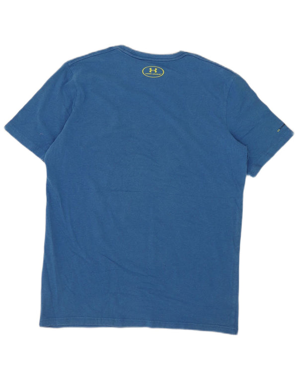 Under Armour Mens Heat Gear Loose Fit T-Shirt Top Medium Blue