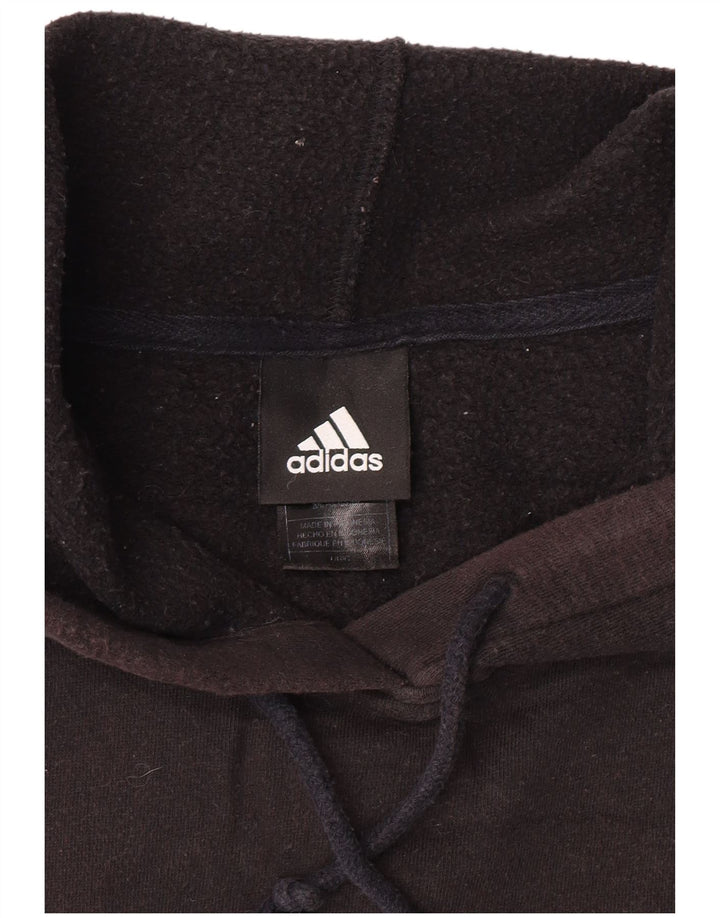 ADIDAS Pull à capuche graphique pour hommes Grand coton noir
