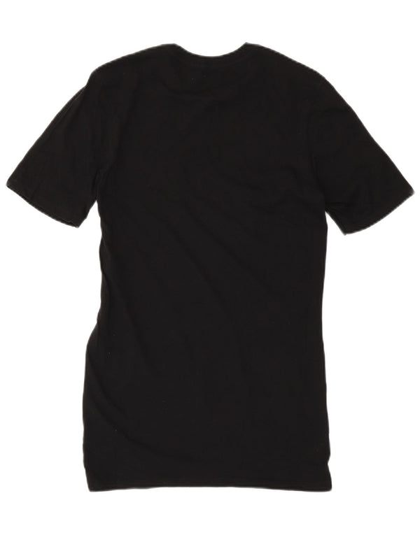 Nike Robe t-shirt graphique coupe athlétique pour femme UK 6 XS Noir Coton