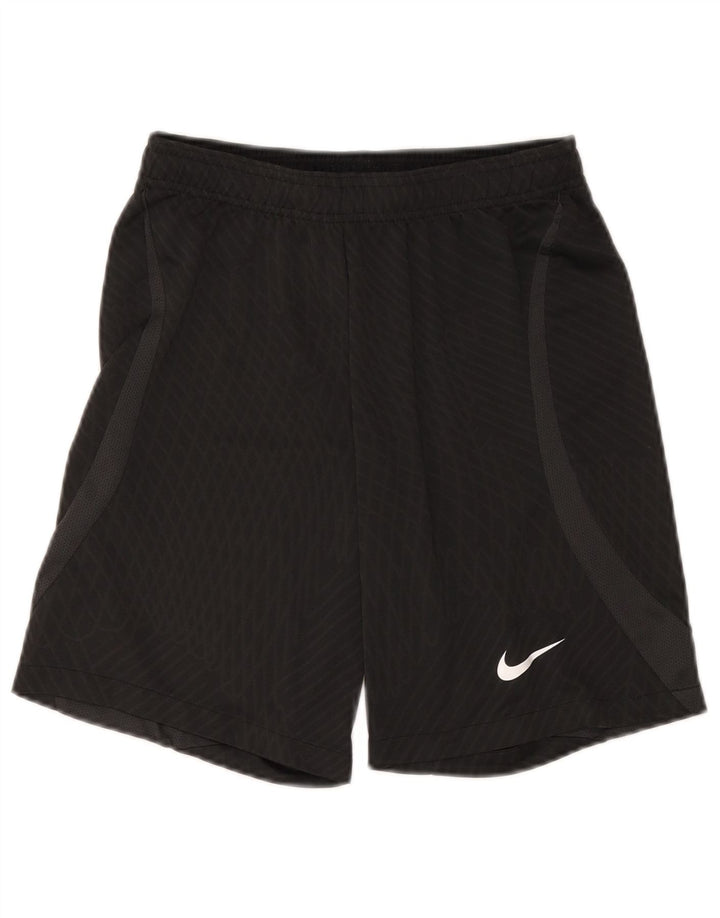 Nike Short de sport Dri Fit Slim Fit pour homme en polyester à petits carreaux noirs