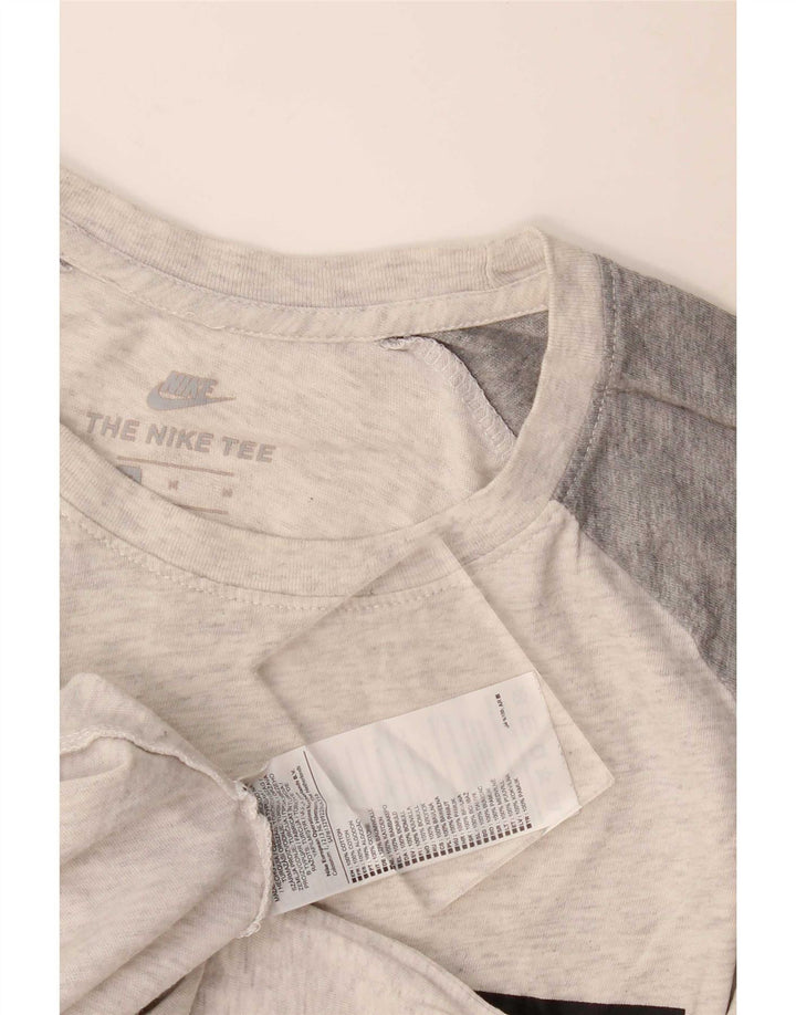 Nike T-Shirt Graphique Homme Gris Moyen Colourblock