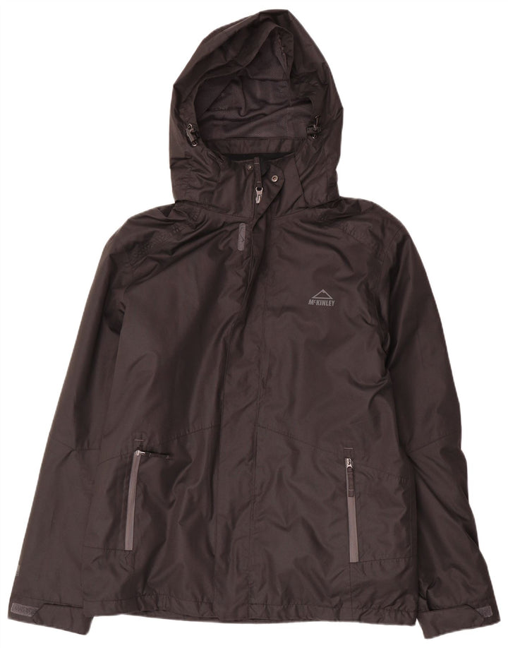 McKinley Veste de pluie à capuche pour homme UK 38 Medium Noir Polyester