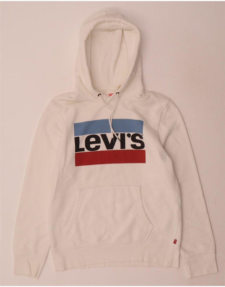 Levi's Pull à Capuche Graphic Homme Petit Blanc Coton