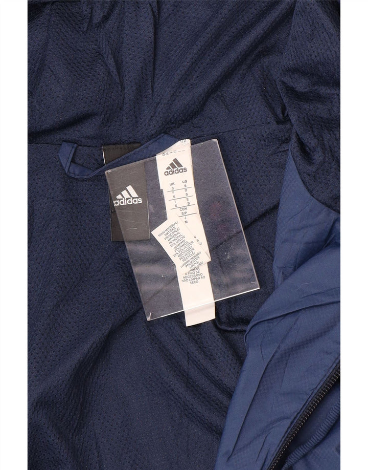 ADIDAS Veste de survêtement à capuche pour homme UK 36 Petit Bleu Marine Polyester