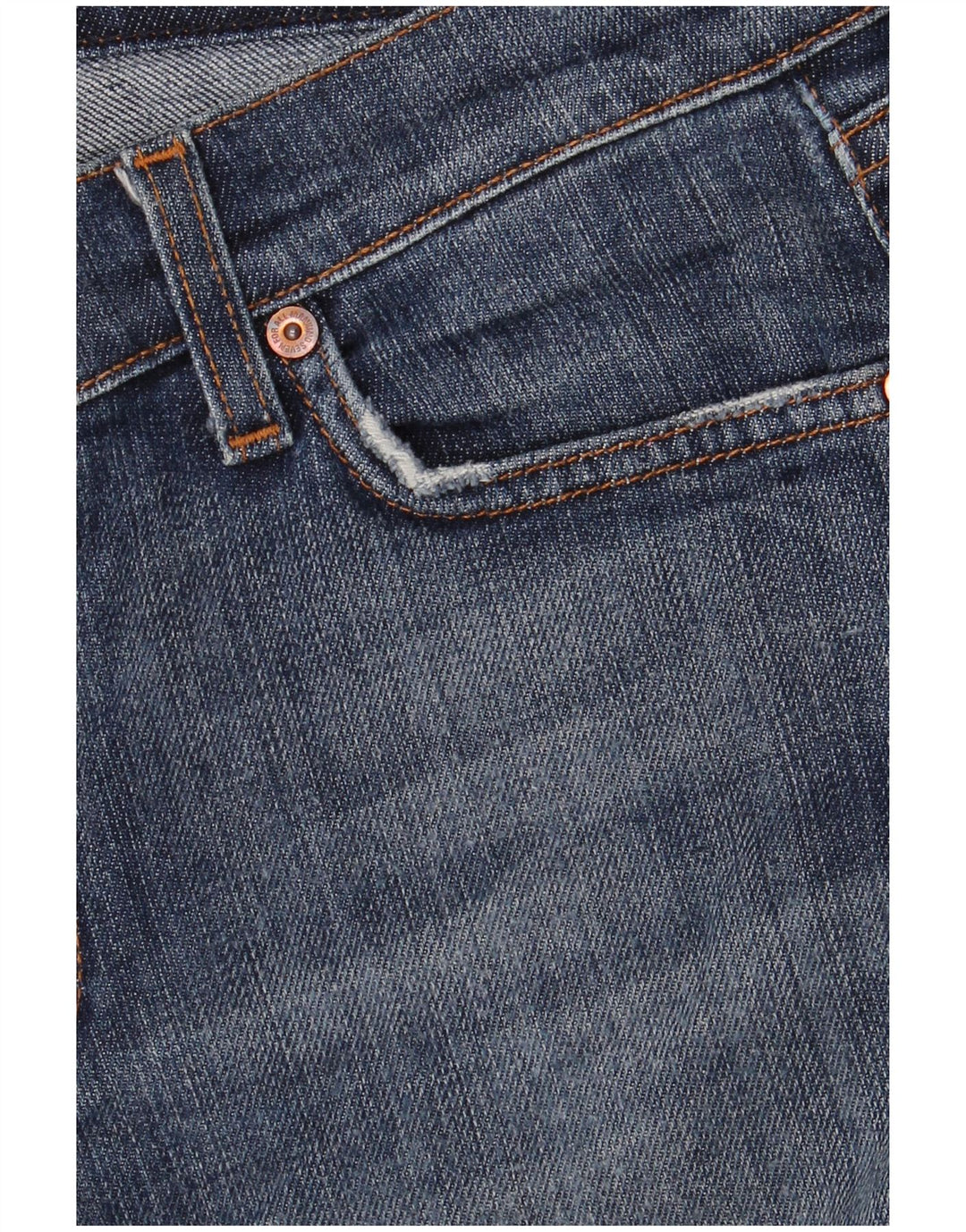 7 For All Mankind Jean Bootcut Femme W31 L30 Bleu Coton