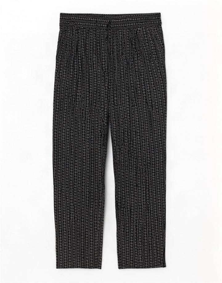 Marks & Spencer Pantalon court à motif abstrait pour femme UK 14 Large W34 L2