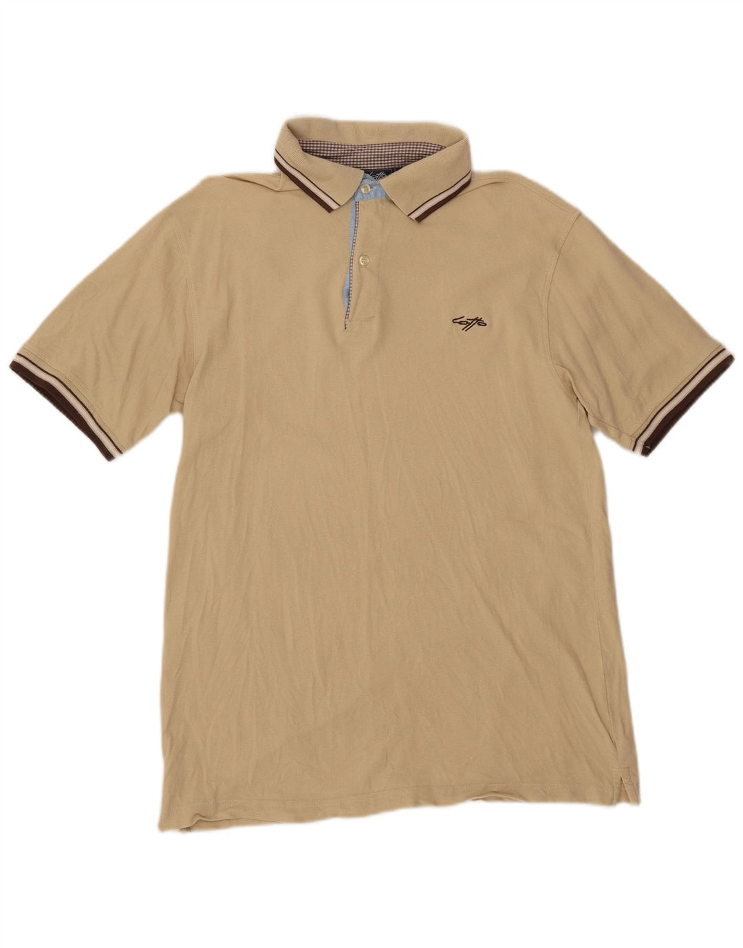 LOTTO Polo Homme Large Beige Coton