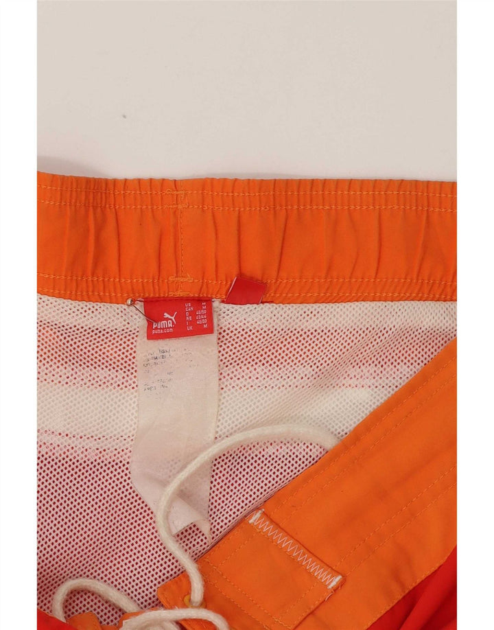 Puma Short de Bain Graphic Homme Rouge Moyen Colourblock