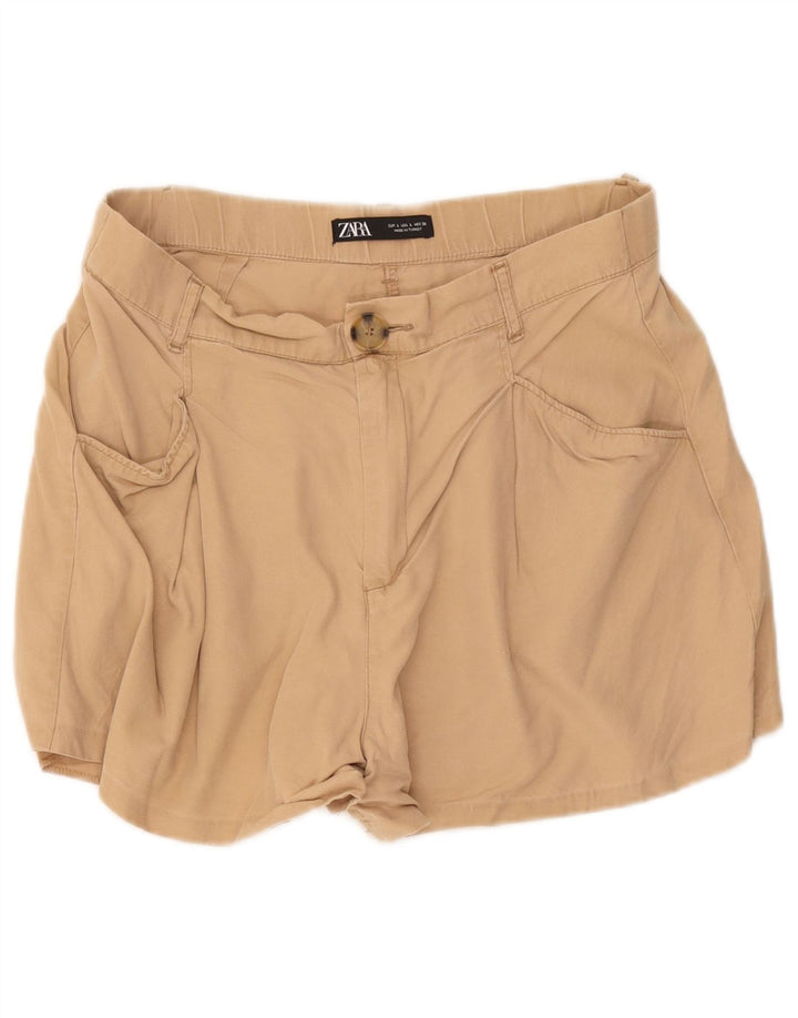 Zara Short décontracté pour femme Large W32 Beige