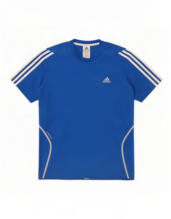 Adidas T-Shirt Homme Bleu Moyen Polyester