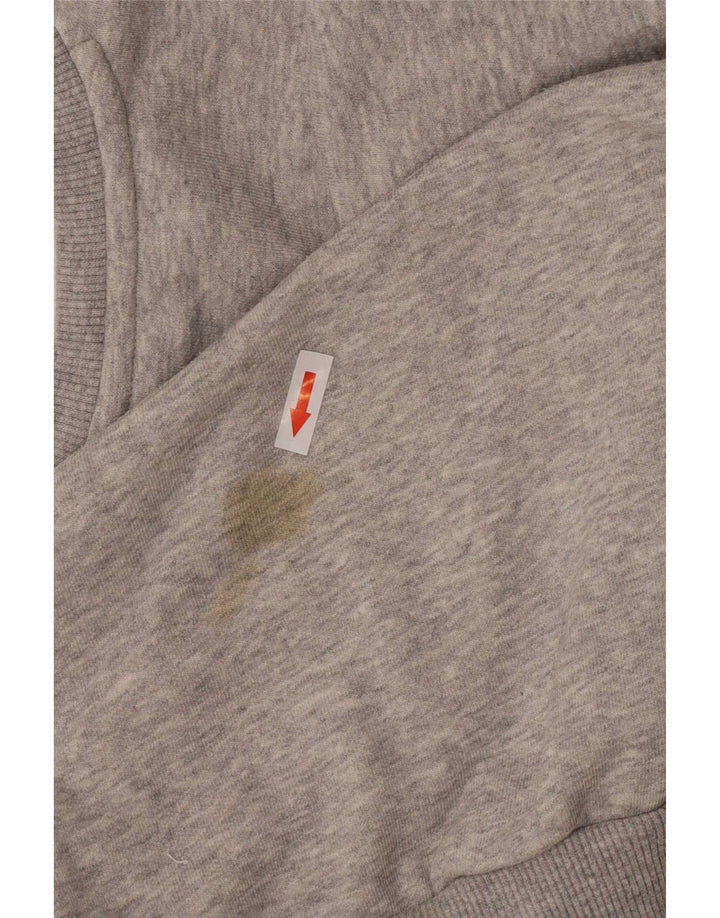Puma Sweat-shirt Graphic Sweatshirt Jumper XS Homme Gris Moucheté Coton