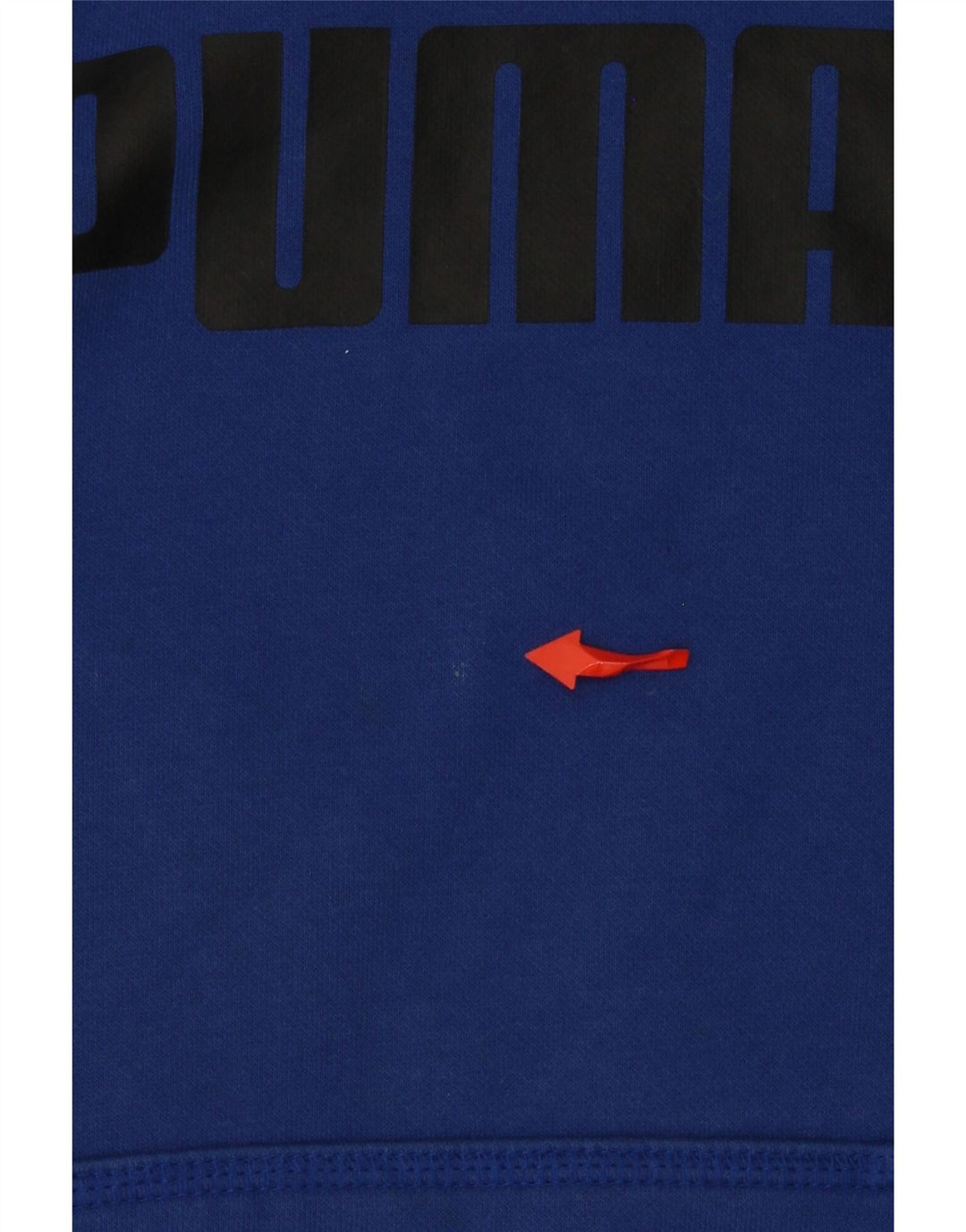 PUMA Pull à capuche graphique pour homme en coton bleu petit