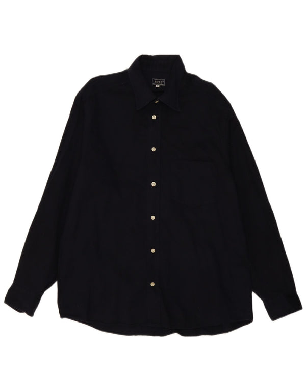 Chemise Homme Rifle Large Bleu Marine Coton