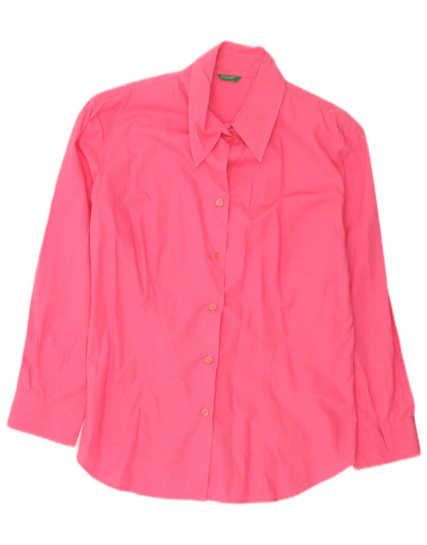 Benetton Chemise Large Rose Coton Femme