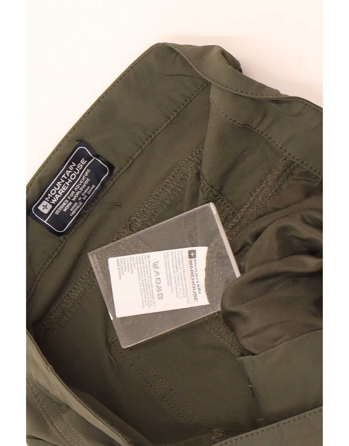 Mountain Warehouse Pantalon Cargo Slim Homme W30 L28 Kaki Polyamide