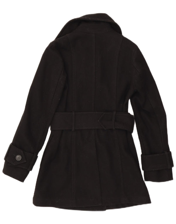 Benetton Manteau croisé pour femme UK 8 Small Noir