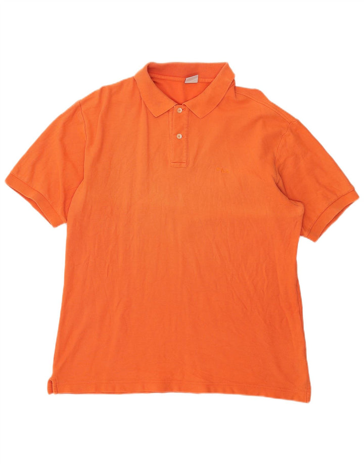 Fila Polo Homme Orange Moyen Coton