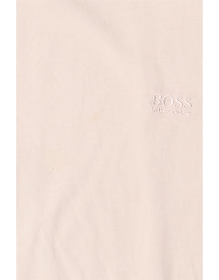 Hugo Boss T-shirt pour femme Top UK 12 Coton blanc moyen