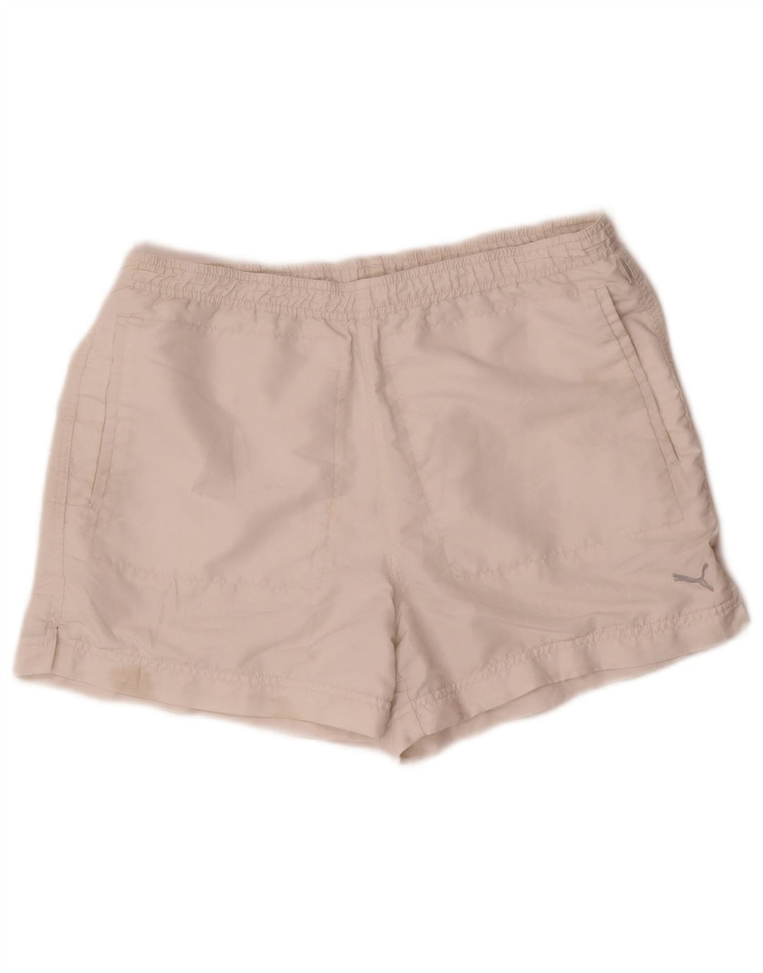 Puma Short de sport pour femme UK 12 Medium Blanc Polyester