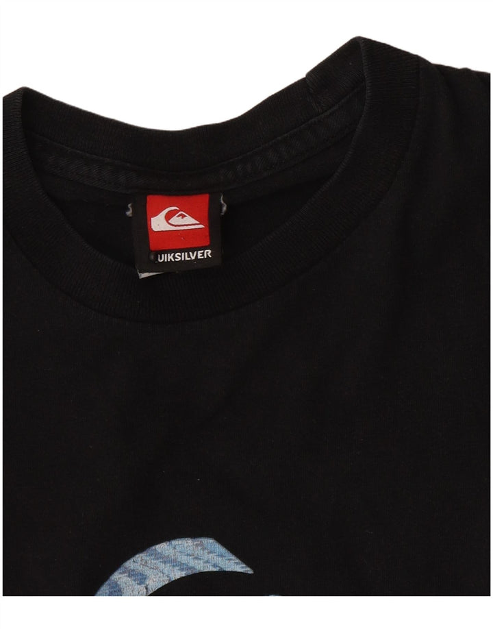 Quiksilver T-Shirt Graphique Homme Petit Noir