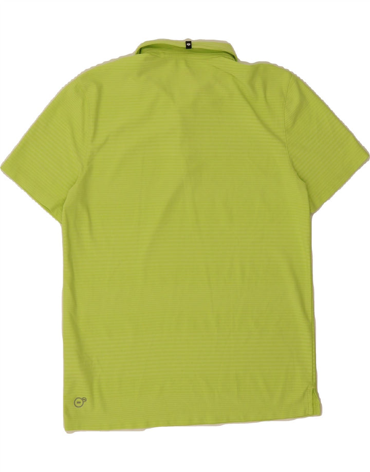 PUMA Boys Polo Shirt 13-14 Years Green Striped Polyester Vintage Puma and Second-Hand Puma from Messina Hembry 